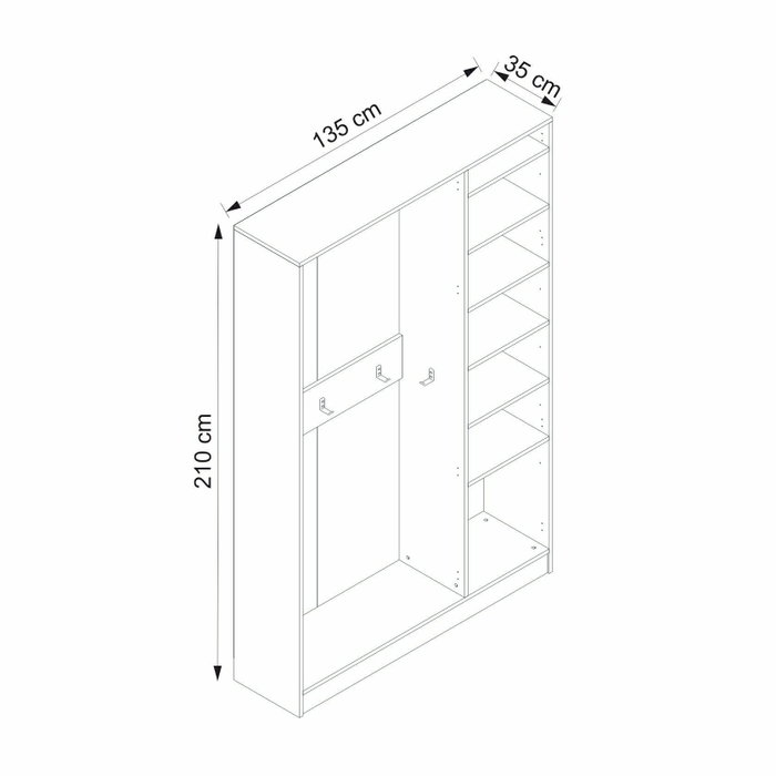Hanah Home Noah - 8210 Recibidor Antracita
